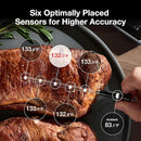 Sync WiFi Wireless Meat Thermometer Digital, 2 Probes, Smart Base, LCD Display, Unlimited Range, Bluetooth 5.4, Improved Stability, NIST-Certified Accuracy, BBQ, Grill, Smoker, Oven, Kitchen by TinyTreasures Baby Boutique