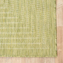 Adiva Rugs Outdoor Indoor Area Rug, Weather Resistant, Easy to Clean, Stain Resistant Floor Mat for Dining Room, Backyard, Deck, Patio (Olive Weiss, 2'6" x 7') by CozyNest Decor