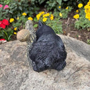 Black Bear Cub Tree Hugger Decor Outdoor Sculpture, Baby Bear Hanging Up a Tree Statue Garden Peeker, Adorable Cute Resin Tree Hugger Bear Face for Gifts and Garden Decor by GreenHaven Gardens