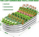 2pcs 72x36x12in Galvanized Steel Raised Garden Bed, Outdoor Planter Box for Easy DIY & Clean - Large Metal Garden Beds for Backyards, Terraces & Balconies by GreenHaven Gardens