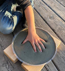Large DIY Stepping Stone Kit, Handprint Stepping Stone, Mother's Day Gift, Footprint Stepping Stone (10 Inch) by TinyTreasures Baby Boutique