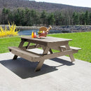 highwood Hometown Picnic Table, 6 Foot, Woodland Brown by GreenHaven Gardens