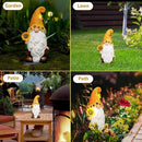 Garden Gnomes Outdoor - Sunflower Gnome Statue with Solar LED Lights for Yard, Patio, Lawn Ornaments - Best Garden Gifts for Mothers Day, Housewarming, Festival by CozyNest Decor