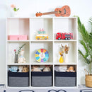 MINTWOOD Design 3-Pack Storage Baskets for Shelves, Playroom and Classroom, Book Basket, Decorative Storage Cube Bins, Woven Closet Organizers, Pantry and Shoe Organizer, Navy Blue by TinyTreasures Baby Boutique