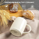 GBHOME Large Coffee Mugs Set of 4, 18oz Handmade Ceramic Coffee Mugs Set with Gradient color for Latte/Tea/Beer/Hot Cocoa, Dishwasher & Microwave Safe by CozyNest Decor