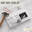 Baby Sonogram Picture Frame w/ Baby Countdown Weeks - Standard 4x3 Ultrasound Photo - Pregnancy Announcements Ideas - Gender Reveal - New Mom Expecting Parents Keepsake by TinyTreasures Baby Boutique