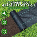 Weed Barrier Landscape Fabric Heavy Duty,3.2 OZ Premium Garden Weed Blocker Fabric for Weed Control, Plastic Ground Cover with Woven Weed Cloth,Durable Landscaping Fabric (1.4ft x 200ft) by GreenHaven Gardens