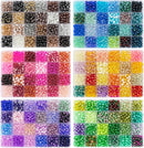 XSEINO About 7200pcs 144 Colors 6mm Crackle Glass Beads Bracelet Making Kit,6Box Different Style Crack Series Colorful Crystal Beads for Bracelet Jewelry Making,DIY Crafts,Friendship Bracelets by TinyTreasures Baby Boutique