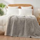 Snuggle Sac Grey Throw XL Blanket, Super Soft Warm Oversized Throw Knit Blankets Fuzzy Plush, Dark Grey, 50x70 inches by TinyTreasures Baby Boutique