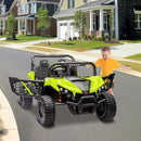 24V 2 Seater Ride On Car Truck, Power Wheels Kids UTV w/Parent Remote Control, 3.1 MPH Max Speed, Music Player, LED Lights & Storage, Electric Vehicle Ride On Toy for Kids Toddler Ages 3-8, Green by TinyTreasures Baby Boutique