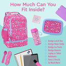 Bentgo Kids 2-in-1 Backpack & Insulated Lunch Bag - Durable 16” Backpack & Lunch Container in Unique Prints for School & Travel - Water Resistant, Padded & Large Compartments (Rainbows & Butterflies) by TinyTreasures Baby Boutique