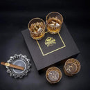 KANARS Old Fashioned Whiskey Glasses with Luxury Box - 10 Oz Rocks Barware For Scotch, Bourbon, Liquor and Cocktail Drinks - Set of 4 - Men Gift by CozyNest Decor