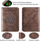 Passport Holder Cover Wallet Travel Essentials Leather Rfid Blocking Case Vacation Luggage Must Haves Travel Accessories for Men Women (116