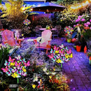 Solar Garden Lights Solar Lights Outdoor Waterproof Solar Lights 4 Pack with New Upgraded 144 LED 68 Butterflys Outdoor Solar Lights for Yard Outside Garden Pathway Decor Gifts for Women by GreenHaven Gardens