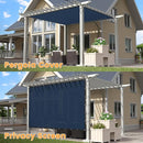 VICLLAX Shade Fabric Sun Shade Cloth with Every 2 FT Grommets for Patio Garden Pergola Cover Canopy 11x13 FT, Dark Blue by GreenHaven Gardens