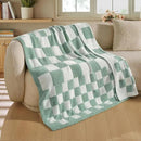 Joiedomi Throw Blanket for Couch, Sage Green Checkered Knitted Blankets Gifts for Women Mom Girls, Cozy Cute Soft Throw Home Room Decor Aesthetic Women Mothers Birthday Gifts 50x60 Inches by CozyNest Decor