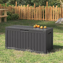 NUNU LAB 75 Gallon Outdoor Storage Box,Large Resin Sturdy Deck Box, Backyard Outside Storage Box Waterproof with Double Wall Panels,Package Delivery Garden Hose Storage Bin Outdoor Tool by GreenHaven Gardens