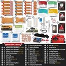 152 PCS Waterproof First Aid Kit, Portable Small Boat Dry Bag Bug Out Bags, Emergency Medical Kit Ideal for Boating, Camping, Fishing, Kayaking, Floating, Red by TinyTreasures Baby Boutique