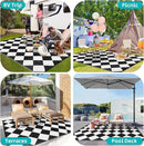 HEBE Outdoor Rug Waterproof 8x10, Reversible Plastic Straw Rug RV Camping Rug, Indoor Outdoor Patio Mat Clearance, Outside Carpet for Porch,Deck,Camper,Balcony,Backyard,Picnic by GreenHaven Gardens