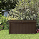 Keter Outdoor Storage Deck Box, for Patio, Backyard & Garden, Borneo, 110 Gallon, Brown - Lockable, Organizing, and Waterproof Plastic Container Bench by GreenHaven Gardens