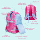 Bentgo Kids 2-in-1 Backpack & Insulated Lunch Bag - Durable 16” Backpack & Lunch Container in Unique Prints for School & Travel - Water Resistant, Padded & Large Compartments (Rainbows & Butterflies) by TinyTreasures Baby Boutique
