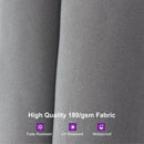 PURPLE LEAF 14ft Patio Market Umbrella Outdoor Double-Sided Umbrella with Base and Crank Rectangle Table Umbrella for Pool Deck Garden, Grey by GreenHaven Gardens