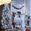 Ollny Christmas Lights Outdoor Waterproof, 1000LED 328FT Super Long String Lights with Remote 3 Timer, Plug in 8 Modes Fairy Light for Outside House Bedroom Xmas Decorations, Cool White by GreenHaven Gardens