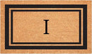 Calloway Mills 152963048I Black Border 30" x 48" Monogram Doormat Letter (I) by CozyNest Decor