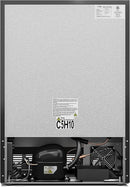 KoolMore 23.4” Inches Small Built-In Glass Door Refrigerator and Beverage Cooler for Soda Cans, 6 Wire Shelves, Adjustable Temperature Range [5.1 Cu. Ft.], 24" Inch (KM-BIR5C-GD) by CozyNest Decor