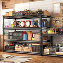 REIBII 48" W Garage Shelving Heavy Duty, 2000LBS Storage Shelves, 4 Tier Adjustable Metal Shelves for Garage Shelving Sturdy Industrial Shelf, Easy Assemble, 48" W x 60" H x 18" D by CozyNest Decor