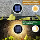 YiLaie Solar Deck Dock Lights 6 Packs Hexagon Warm White Step Lights Outdoor Waterproof Solar Powered for Driveway Post Fence Stairs Yard Patio Pathway Porch by GreenHaven Gardens