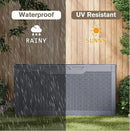 JUMMICO 100 Gallon Resin Deck Box, Waterproof Outdoor Storage Box with Lockable Lid for Garden Tools, Patio Cushions (Gray) by CozyNest Decor