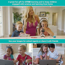 AmScope - M40-K-MDM35 IQCREW by 120X – 1200X Kid’s 85+ Piece Premium Microscope STEM Kit with Color Camera, Interactive Kid’s Friendly Software, Prepared and Blank Slides and More by TinyTreasures Baby Boutique