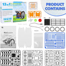 STEM 13-in-1 Education Solar Power Robots Toys for Boys Age 8-12, DIY Educational Toy Science Kits for Kids, Building Experiment Robotics Set Birthday Gifts for 8 9 10 11 12 Years Old Boys Girls Teens by TinyTreasures Baby Boutique