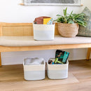 NaturalCozy Storage Cubes 9”x9”x7”Cotton Rope Woven Baskets for Organizing 3-Pack | 9 Inch Cube Storage Bin | Small Basket for Shelf Nursery, Pantry, Decorative Plant, Bathroom Closet, Toy Gift by TinyTreasures Baby Boutique