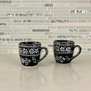 Encantada Handmade Hand-Painted Authentic Mexican Pottery Mugs (1-Pack, Ink) by CozyNest Decor