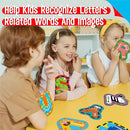 26PCS Kids Lacing Cards, 26 Double Sided Uppercase Sewing Cards with 26 Colorful Laces, Imagination Development Lacing Toys Games for Children Educational and Learning Activity by TinyTreasures Baby Boutique