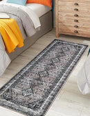 Keen Home Design 2x12 Rug - Machine Washable Runner Rug with Non-Slip Backing, Ideal for Hallway, Entryway, Kitchen, Laundry Room - Vintage, Easy Clean, Durable, Low Pile - (2'6" x 12') by CozyNest Decor