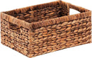 CENBOSS Wicker Baskets (Large, Brown Wash, 1PC) Rattan Storage Baskets for Shelves, Woven Seagrass Holder by CozyNest Decor