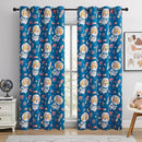 Kids Blackout Curtains - Space Dog Design, 100% Blackout, 2 Panels, Each W52×L84, Thermal Insulated, Noise Reducing & Energy Efficient for Kids Bedroom, Turn your child’s room into a fun adventure by TinyTreasures Baby Boutique