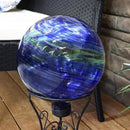 Sunnydaze 10-Inch Gazing Ball for Garden - Glass Gazing Globe for Outside - Garden Orb Yard Decor - Northern Lights by CozyNest Decor
