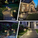 Otdair Solar Lights Outdoor Garden Decor, Metal Daisy Solar Watering Can Lights with 2 Lighting Modes, Outdoor Decorations for Yard, Garden, Patio, Pathway, Christmas, Gift for Mom Grandma