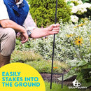 Gray Bunny 65" Shepherds Hooks for Outdoor 1 Pack, Thick Bird Feeder Pole, Hanging Plant Stand, Shepherds Hook for Bird Feeder, Non-Hollow, Non-Adjustable, Extra Long Base Prongs by GreenHaven Gardens