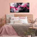 GUGIKA Abstract Wall Art for Living Room, Pink Canvas Wall-Art for Girls Bedroom, Print Paintings, Size 20x40 Inches by CozyNest Decor