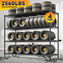 REIBII 2560LBS Storage Shelves 55.5"W Metal Shelving Unit 4 Tier Wire Shelving Commercial Adjustable Garage Shelving Heavy Duty for Storage Rack for Pantry, Garage, Kitchen,55.5"W x 18"D x 55.5"H,2PCS by GreenHaven Gardens