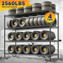 REIBII 2560LBS Storage Shelves 55.5"W Metal Shelving Unit 4 Tier Wire Shelving Commercial Adjustable Garage Shelving Heavy Duty for Storage Rack for Pantry, Garage, Kitchen, 55.5"W x 18"D x 55.5"H by CozyNest Decor