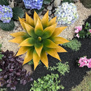 Artificial Agave Plants,Large UV Resistant Fake Agave Planters for Indoor and Outdoor Decorating Tropical Plant Succulents Greenery Indoor Decor (2Pack,18" Yellow) by GreenHaven Gardens