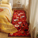 Runner Rug for Hallways Kitchen Rug Non Slip 2'x 6' Washable Runner Rugs with Rubber Backing Soft Floral Carpet Runner for Hallways, Kitchen, Laundry, Bedroom, Bathroom(Red) by CozyNest Decor