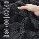 Bedsure GentleSoft Dark Grey Throw Blanket for Couch - Checkered Fleece Blankets Gifts for Women Men Girls, Cute Soft Cozy Throw for Bedroom Home Decor Gifts, 50x60 Inches by CozyNest Decor