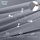 MOON PARK Pregnancy Pillows for Sleeping - U Shaped Full Body Maternity Pillow with Removable Cover - Support for Back, Legs, Belly, HIPS - 65 Inch - Dark Grey - Cooling Cover by TinyTreasures Baby Boutique